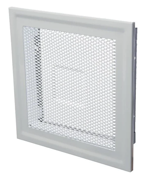 Castorama Grille D’air Chaud Pré-cadré 200×200 Blanc prix abordable 1