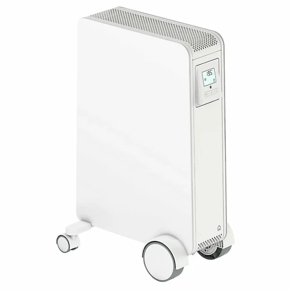 Castorama Radiateur Mobile à Inertie Sèche GoodHome Hoerta Blanc 2000W en ligne 1