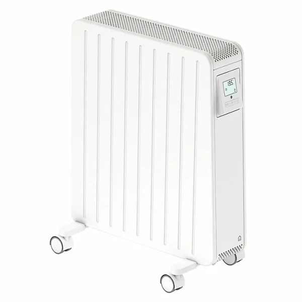 Castorama Radiateur Mobile à Inertie Sèche GoodHome Mullae Blanc 2500W boutiqued en ligne 1