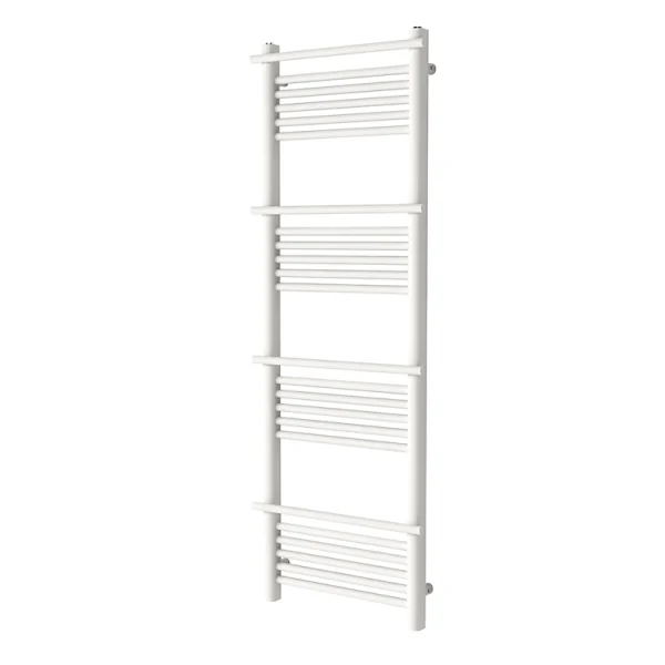 Castorama Sèche-serviettes Eau Chaude GoodHome Solna Vertical Blanc Mat 631 W achat pas cher 1