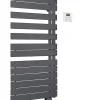 Meilleur Prix Castorama Sèche-serviettes électrique à Inertie Fluide Acova Alpaga Asymétrique Anthracite 750W 5