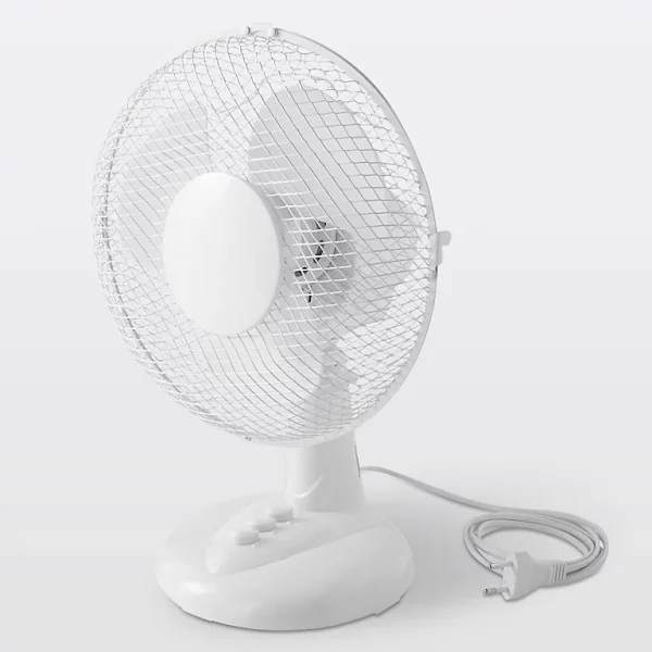 Castorama Ventilateur De Table FT23A Oscillation à 70° 2 vitesses Blanc Satisfait ou Remboursé 1